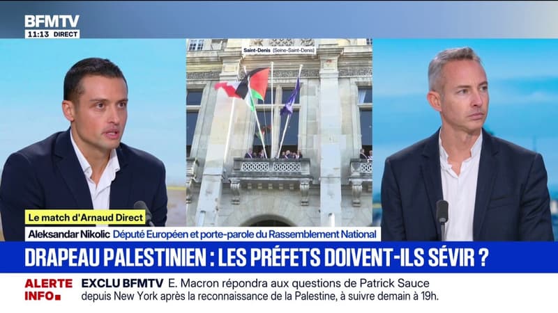 Drapeau palestinien sur les mairies: 