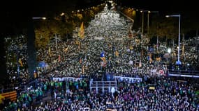 Une manifestation de pro-indépendantistes de la Catalogne à Barcelone le 11 novembre 2017.