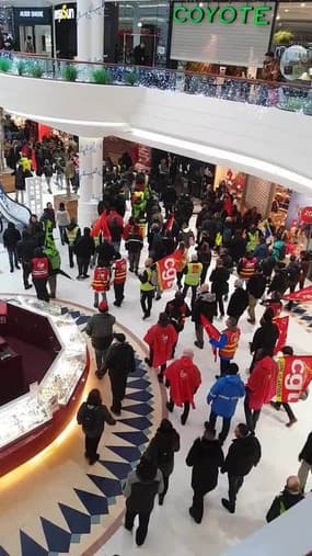 Nantes: le centre commercial envahi par des manifestants - Témoins BFMTV
