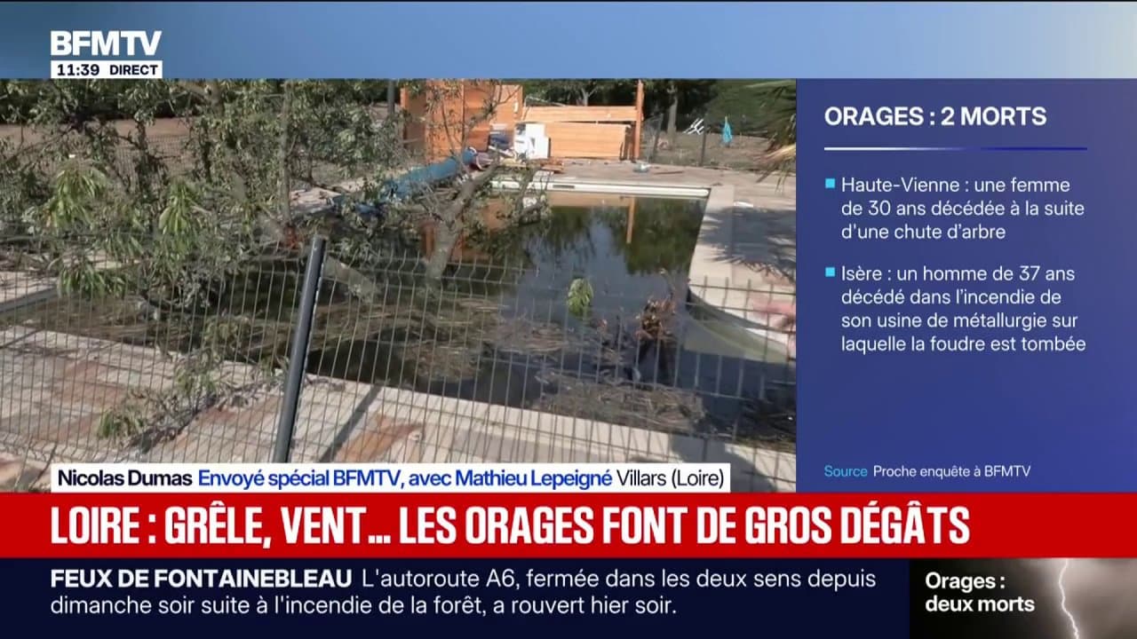Orages: de nombreux dégâts dans la Loire