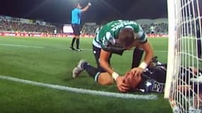 Sebastian Coates intervient sur Romain Salin