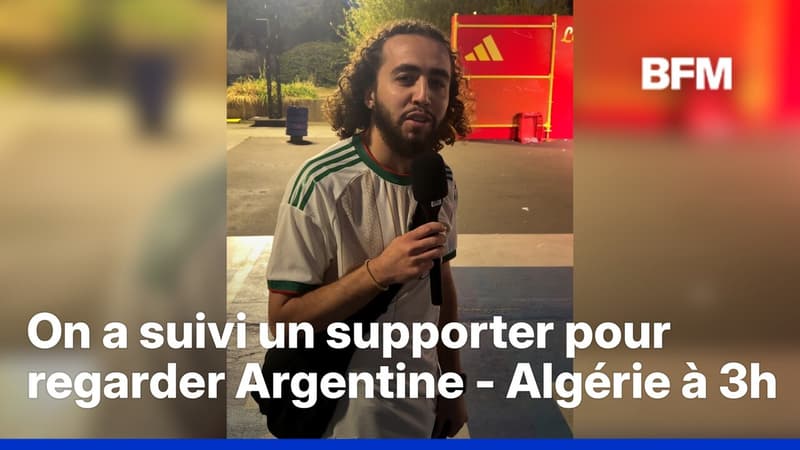 Mondial: on a suivi un supporter pour regarder Argentine - Algérie à 3h du matin