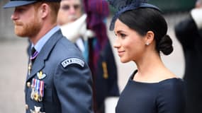 Meghan et Harry célèbrent le centenaire de la Royal Air Force à Londres, le 10 juillet 2018