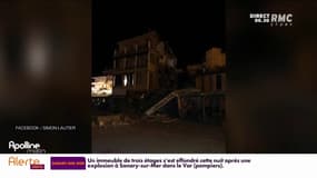 Un immeuble s'effondre en pleine nuit à Sanary-sur-Mer suite à une explosion