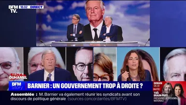 Face à Duhamel : Anna Cabana - Barnier : un gouvernement trop à droite ? - 23/09