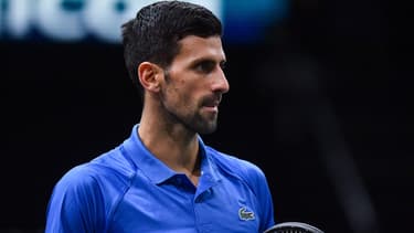 Novak Djokovic à Bercy, le 4 novembre 2022