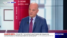 Jean-Michel Blanquer sur le Covid-19: "Dans les écoles, il n'y a pas de mesures supplémentaire envisagées"