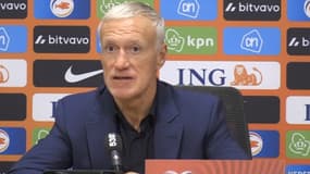 Didier Deschamps en conférence de presse après la qualification des Bleus pour l'Euro, 13 octobre 2023