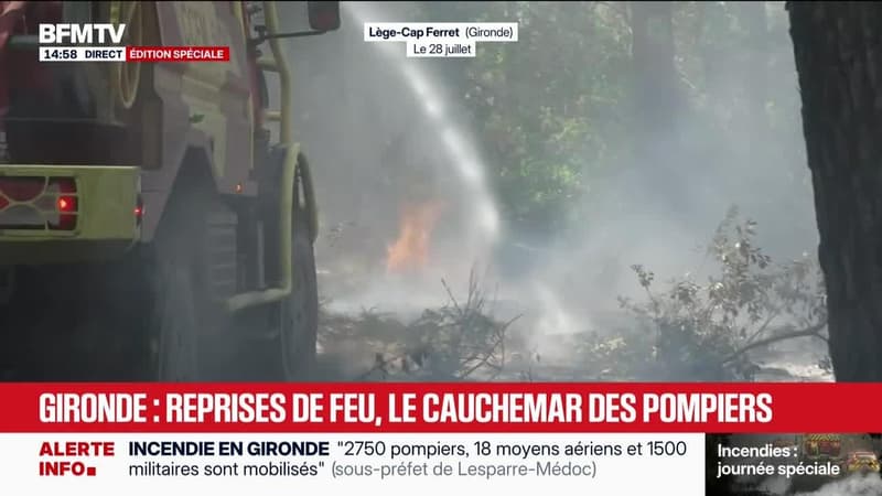 Édition spéciale - Gironde : multiples reprises, des heures décisives - 28/07