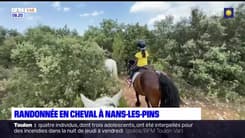 Passions Provence :  Randonnée en cheval à Nans-Les-Pins.