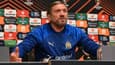 Jacques "Pancho" Abardonado en conférence de presse avant Ajax-OM, le 20/09/2023