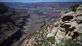 Le point de vue de Yaki Point, dans le parc national de Grand Canyon, en Arizona, aux Etats-Unis, le 8 août 2023 (illustration)