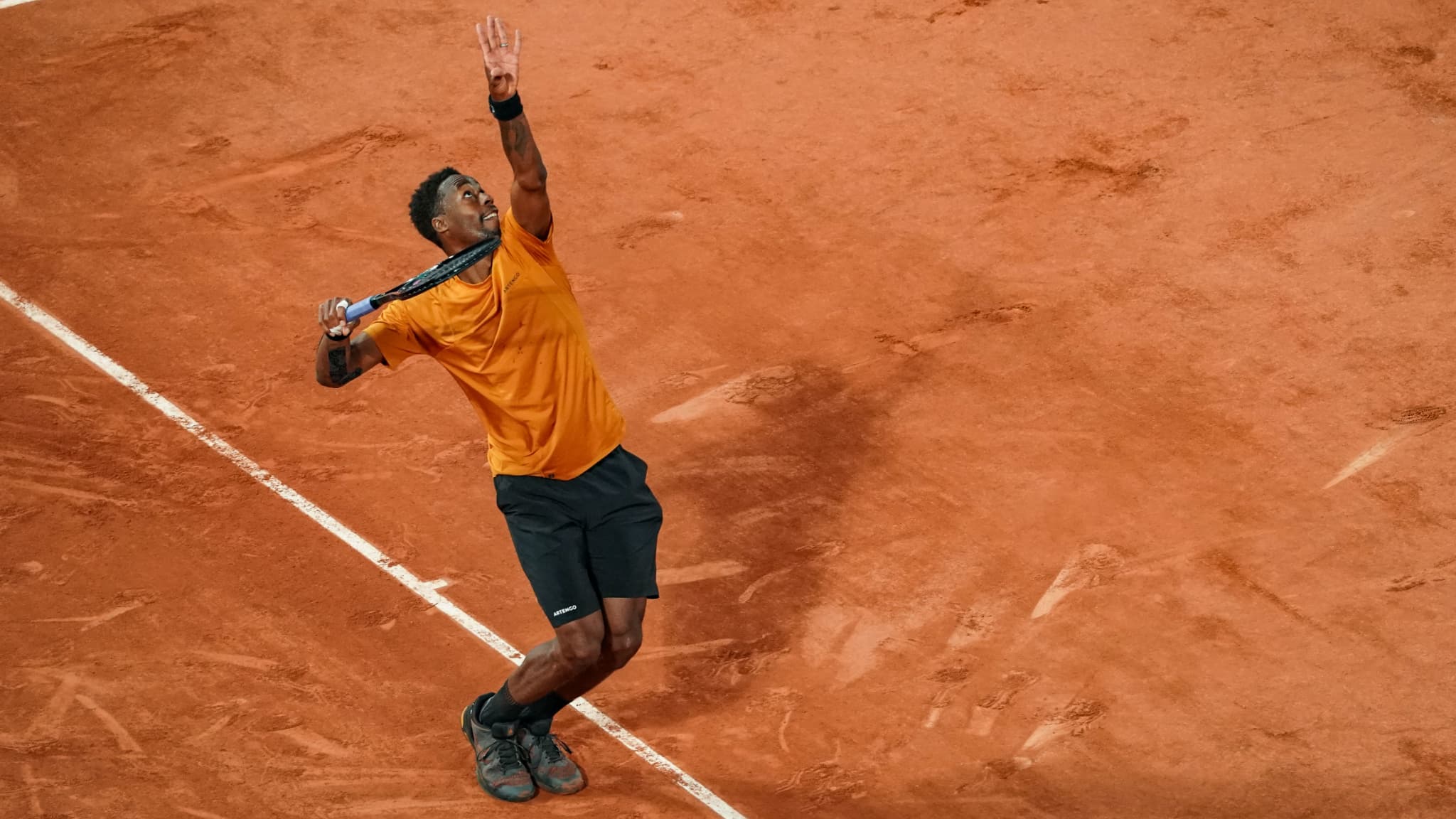 Gaël Monfils à Roland Garros Gaël Monfils à Roland Garros