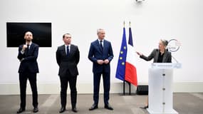 Elisabeth Borne était accompagnée de trois autres ministres pour présenter la réforme des retraites