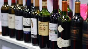 Des vins du bordelais exposés au salon  Vinexpo, à New York, le 2 mars 2020