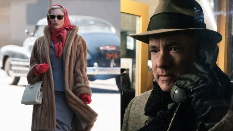 Les films Carol (avec Cate Blanchett) et Le pont des espions (avec Tom Hanks) dominent les nominations des Baftas 2016.