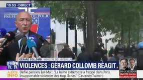 Défilé parisien du 1er-Mai: "Ces faits sont condamnables et seront condamnés", lance Gérard Collomb