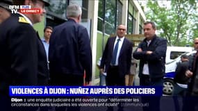 Violences à Dijon: Laurent Nunez auprès des policiers