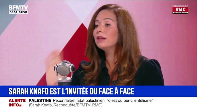 Pour Sarah Knafo (Reconquête), Michel Barnier 
