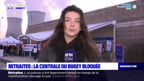 Retraites: la centrale du Bugey bloquée par des manifestants