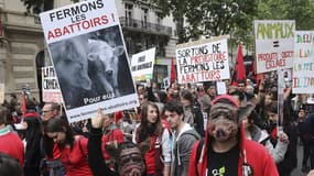 La marche pour la fermeture des abattoirs de 2016.