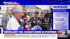 Surveillante tuée par un élève: "C'est une réponse globale qu'il faut avoir", déclare Élisabeth Borne