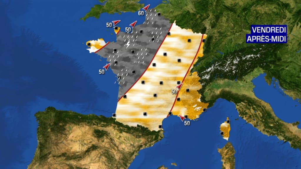 Les prévisions météo pour le vendredi 1er octobre 2021