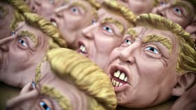 Donald Trump, candidat à la primaire républicaine aux Etats-Unis, est la star d'Halloween au Mexique.