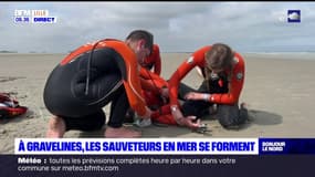 Nord: formation en conditions réelles des sauveteurs en mer à Gravelines