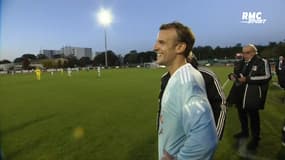 Variétés Club de France : La sortie de Macron, "numéro 3 du PSG"