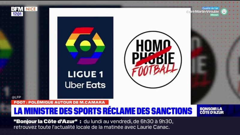 Regarder la vidéo Lutte contre l’homophobie : Oudéa-Castéra réclame des sanctions contre Camara et Monaco