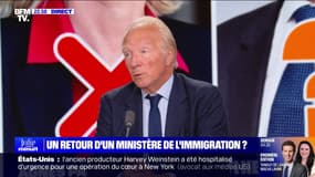 "Créer un ministère, c'est toujours compliqué": Brice Hortefeux évoque les rumeurs d'un retour d'un ministère de l'Immigration