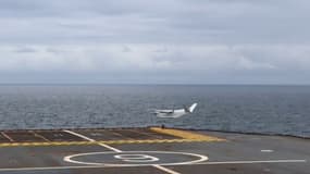 La Marine nationale teste des drones depuis le porte-hélicoptères Tonnerre au large de Toulon