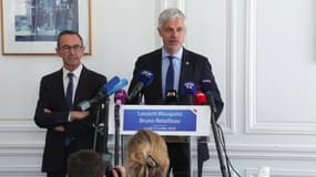 Laurent Wauquiez a pris la parole aux côtés de Bruno Retailleau ce lundi 22 juillet, au nom du groupe de La droite républicaine. 