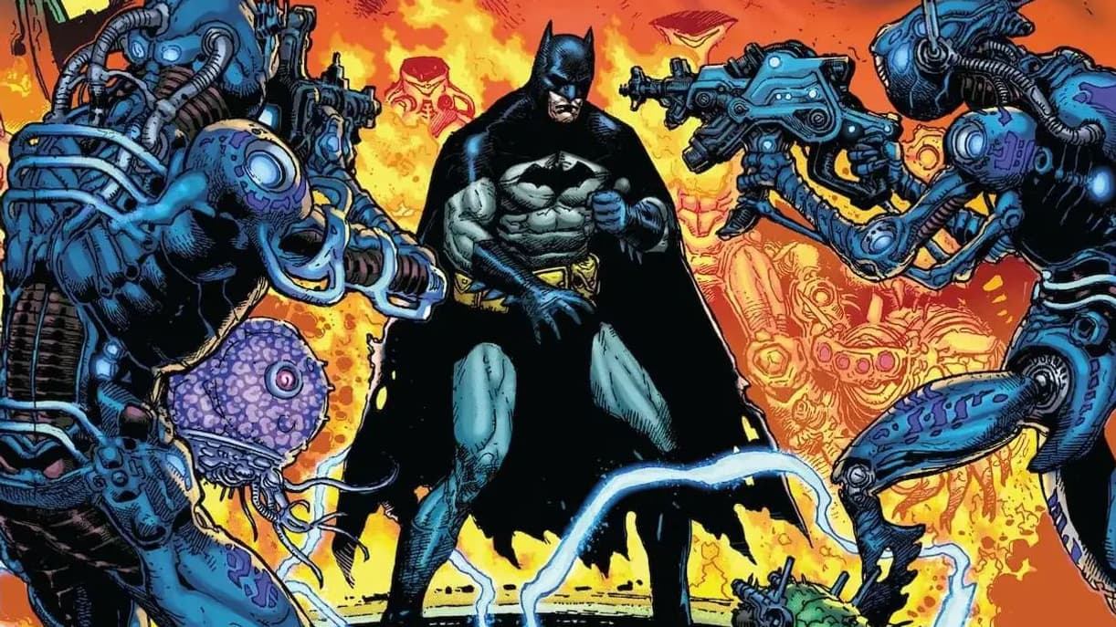 Détail de la couverture du comics "Batman: Off-World" Détail de la couverture du comics "Batman: Off-World"