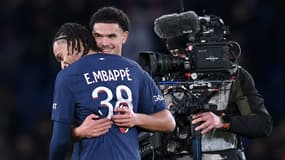 Ethan Mbappé et Warren Zaïre-Emery avec le PSG, 20 décembre 2023