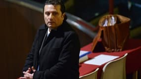 Francesco Schettino, l'ex-commandant du Costa Concordia, lors de son procès à Grosseto, le 10 février 2015 en Italie