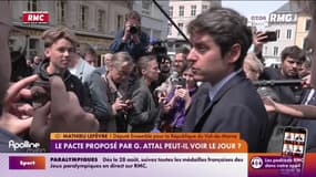 Gabriel Attal propose à son tour un "pacte d'action" aux parlementaires