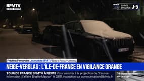 Neige-verglas : les premiers flocons de neige tombent en Île-de-France