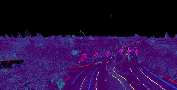 La cartographie des rues vues depuis un LIDAR