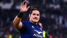 Posolo Tuilagi avec le XV de France en février 2024