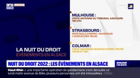 La Nuit du droit 2022: les événements organisés en Alsace ce mardi