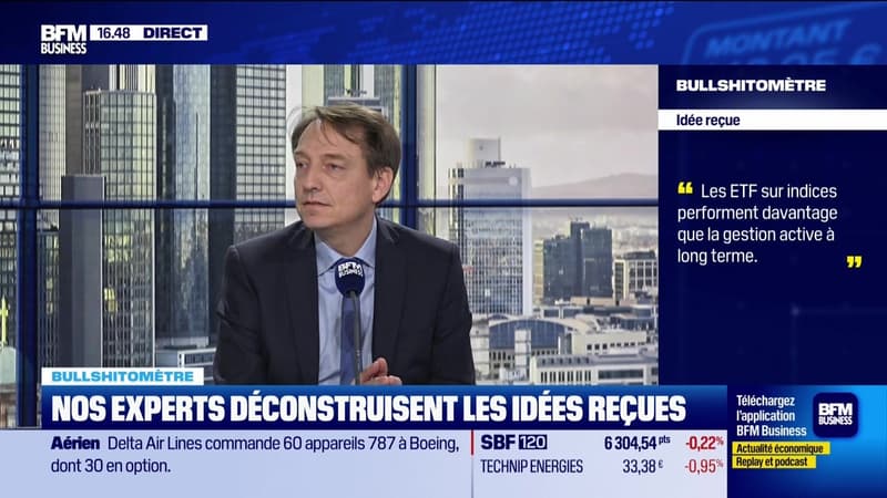Bullshitomètre : "Les ETF sur indices performent davantage que la gestion active à long terme" - FAUX répond  Aymeric Diday - 13/01