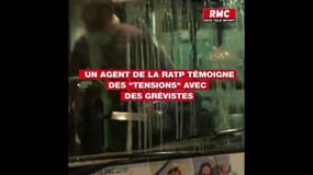 "Il y a des altercations, on nous assimile à des traîtres": un agent de la RATP témoigne des "tensions" avec des grévistes