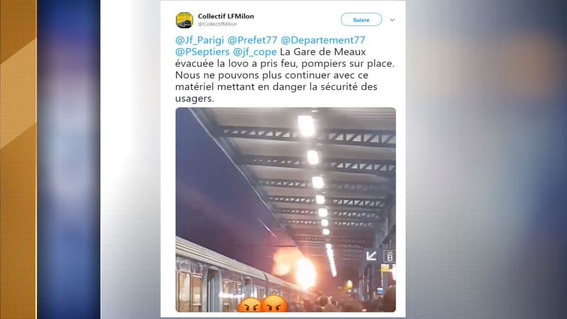Un incendie s'est déclaré dans une locomotive de la ligne P ce mercredi.