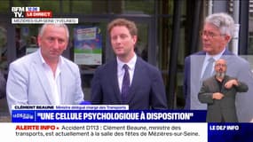 Accident mortel dans les Yvelines: Clément Beaune assure qu'une "cellule psychologique a été activée tout de suite" 