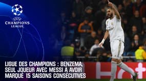Ligue des champions - Real Madrid : Benzema, seul joueur avec Messi à avoir marqué 15 saisons consécutives