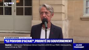 Élisabeth Borne: "La première des urgences est le pouvoir d'achat"