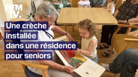 "Je retrouve l'ambiance familiale": cette crèche est installée dans une résidence pour seniors