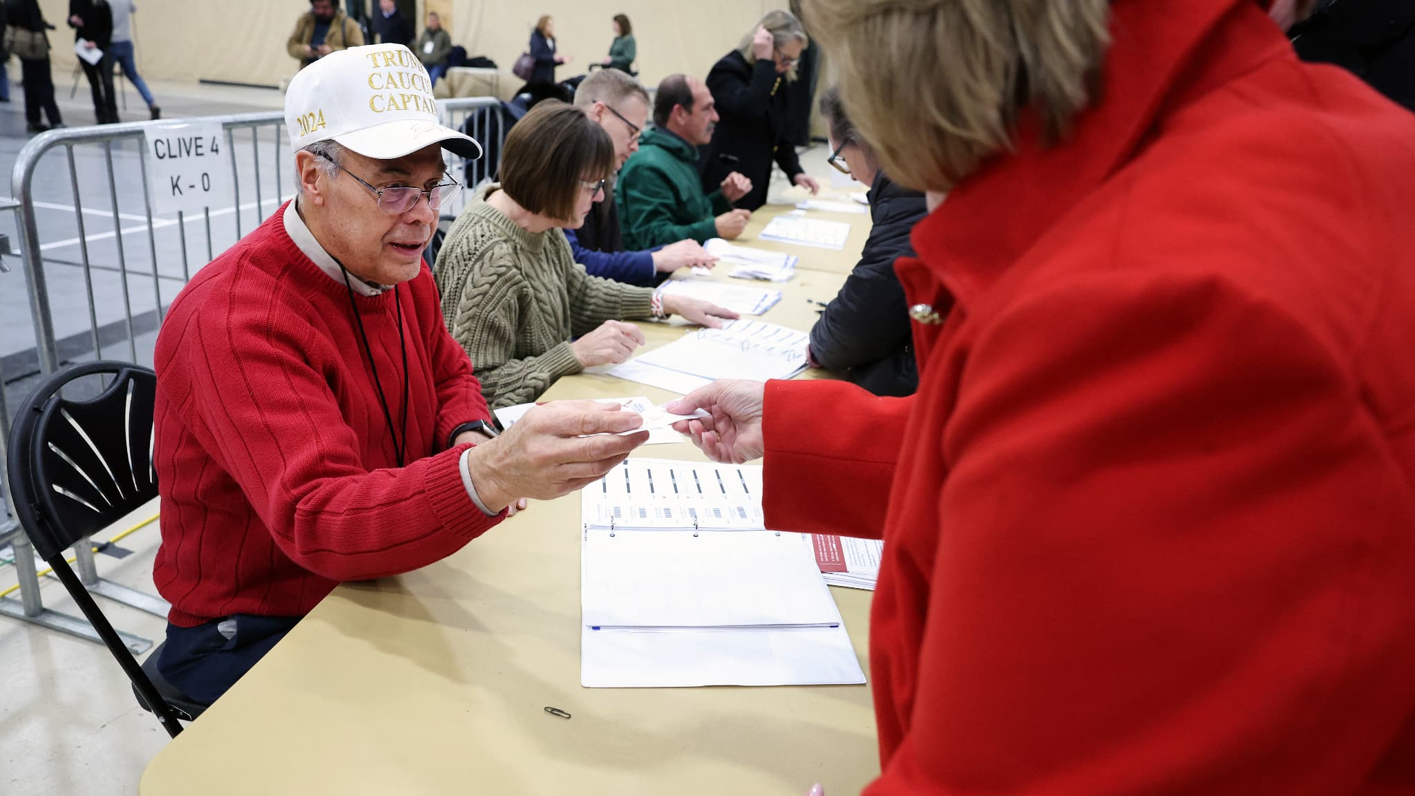 Les membres du Parti républicain votent ce lundi 15 janvier lors du caucus de l'Iowa